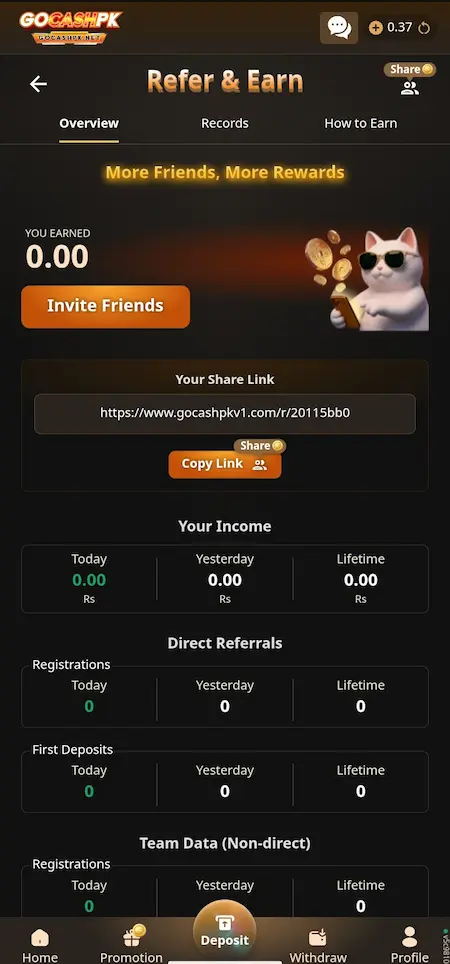 GOCASH PK login