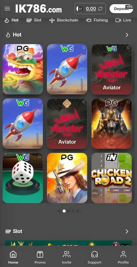 IK786 Game interface