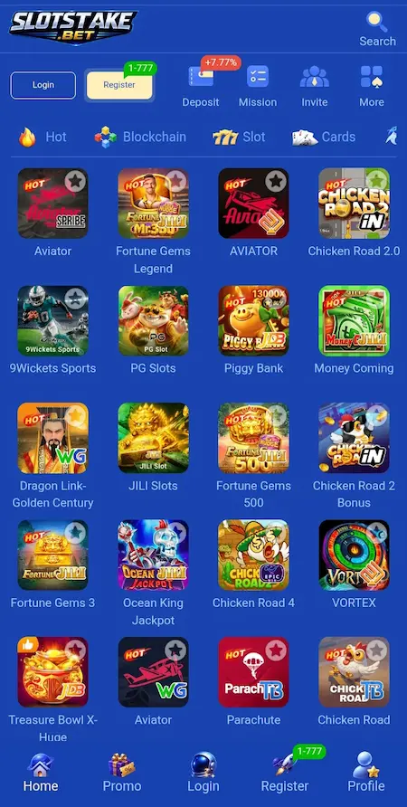 SLOTSTAKE Game download